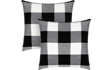 Syntus Set of 2 Buffalo Check Throw Pillow Covers