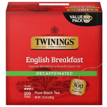 Twinings Decaffeinated English Breakfast Black Tea