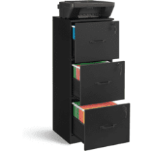 VASAGLE 3-Drawer Vertical File Cabinet