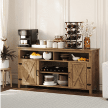 YITAHOME Highboy Coffee Bar Cabinet