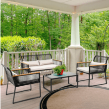 YITAHOME Patio Furniture Wicker Outdoor Bistro Set