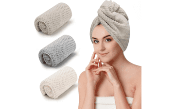 3 PCS Microfiber Hair Towel