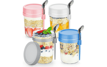 4 Pack Overnight Oats Containers