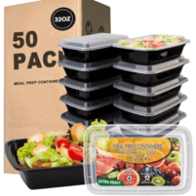 50 Pack Meal Prep Containers