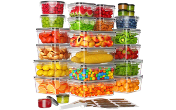 50-Piece Large Food Storage Containers