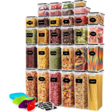 68 PCS Airtight Food Storage Containers