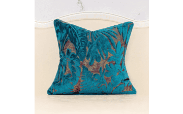 Alerfa 20 x 20 Inch Light Blue Square Maple Leaf Pillow