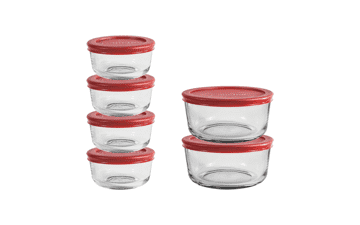 Anchor Hocking 12 Piece Glass Storage Containers