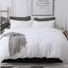 AveLom White Duvet Cover Queen