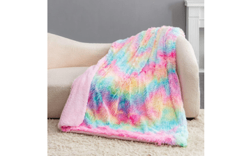 BOBOR Faux Fur Throw Blanket