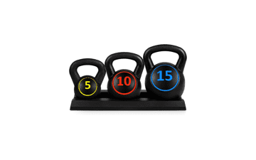 Best Choice Products 3-Piece Kettlebell Set