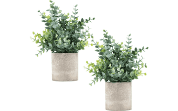 Coferset 2 Pack Small Fake Plants