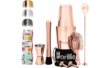 Copper Boston Shaker Cocktail Shaker Set