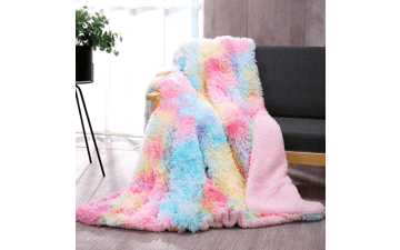 DANGTOP Faux Fur Throw Blanket