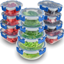 FineDine 24 Piece Glass Storage Containers