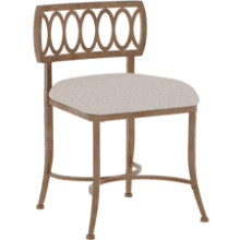 Hillsdale, Canal Street Metal Vanity Stool