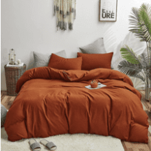 Houseri King Burnt Orange Comforter Set