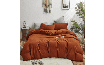 Houseri King Burnt Orange Comforter Set