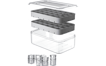 Ice Cube Tray with Lid and Bin