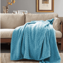 Inhand Blue Throw Blanket