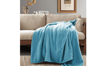 Inhand Blue Throw Blanket