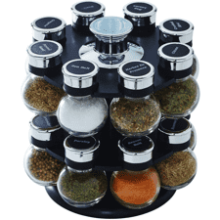 Kamenstein 16 Jar Ellington Revolving Countertop Spice Rack