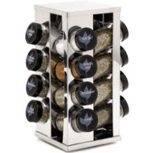 Kamenstein 16 Jar Heritage Revolving Countertop Spice Rack