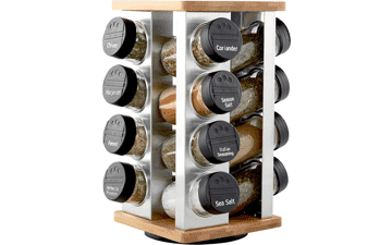 Kamenstein 16 Jar Warner Revolving Countertop Spice Rack