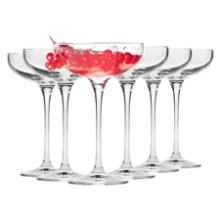 Krosno Champagne Coupe Glasses