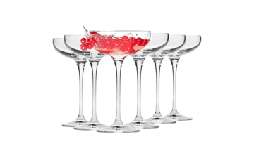 Krosno Champagne Coupe Glasses