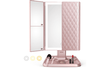 Makeup Mirror Trifold Mirror with Lights