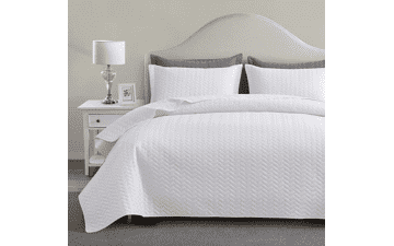 Maple&Stone White Quilt Set Queen Size