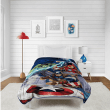 Marvel Avengers Blue Circle Fleece Plush Blanket