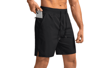 Men's Running Shorts with Zipper Pockets