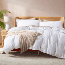 Nestl White Duvet Cover Queen Size