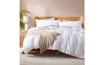 Nestl White Duvet Cover Queen Size