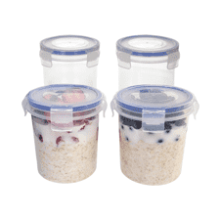 Overnight Oats Container with Lids (4-Piece set)