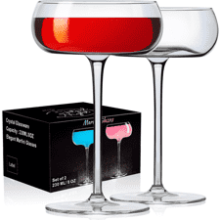 PARACITY 8 oz Martini Glasses Set of 2