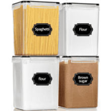 PRAKI Large Airtight Food Storage Containers