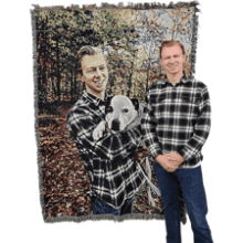 Pure Country Weavers Personalized Woven Photo Blanket