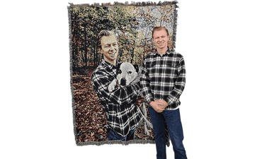 Pure Country Weavers Personalized Woven Photo Blanket