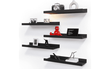 RICHER HOUSE 5 Set Floating Wall Mounted Shelves