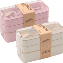 Rarapop 2 Pack Stackable Bento Box