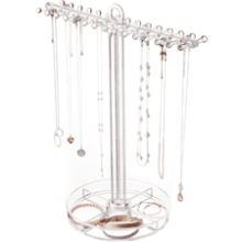 STORi Clear Plastic Hanging Jewelry Organizer