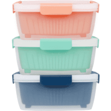 Shopwithgreen 3 Pack Berry Keeper Container