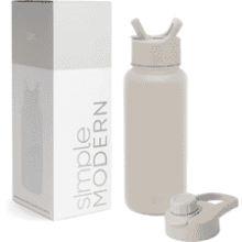 Simple Modern Water Bottle with Straw and Chug Lid