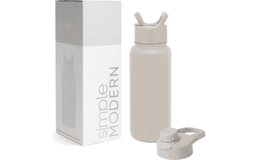 Simple Modern Water Bottle with Straw and Chug Lid