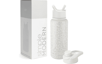 Simple Modern Water Bottle with Straw and Chug Lid