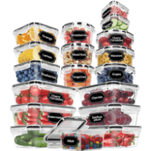 Skroam 36 Pack Food Storage Containers