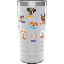 Tervis Triple Walled Flat Art Dogs Insulated Tumbler Cup